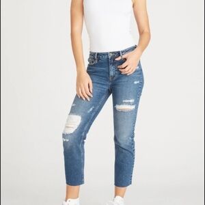 🦄 Vigoss Women's Blue Ripped Ankle Jeans Size 3